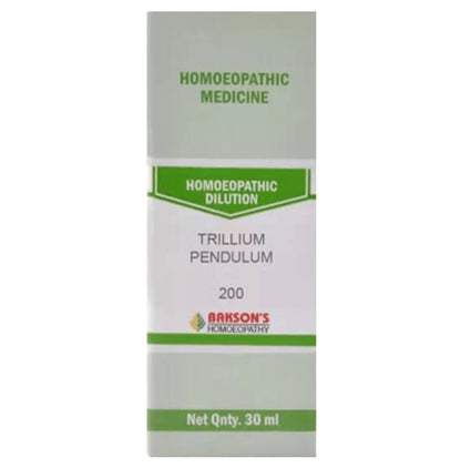 Bakson's Homeopathy Trillium Pendulum Dilution 200 - Classic Derma