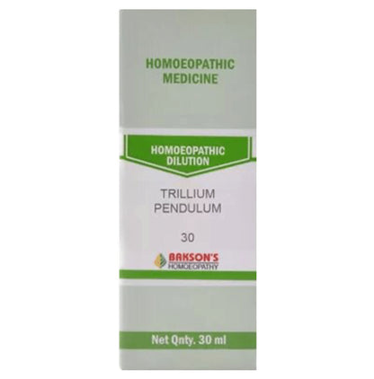 Bakson's Homeopathy Trillium Pendulum Dilution 30 - Classic Derma