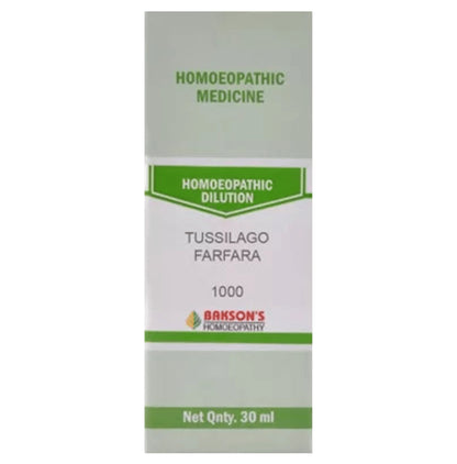 Bakson's Homeopathy Tussilago Farfara Dilution 1000 CH - Classic Derma