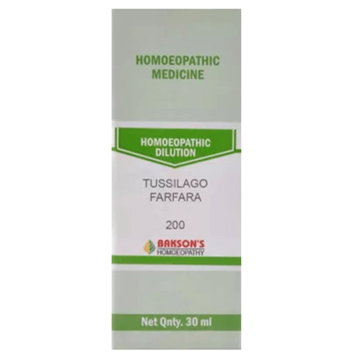Bakson's Homeopathy Tussilago Farfara Dilution 200 - Classic Derma