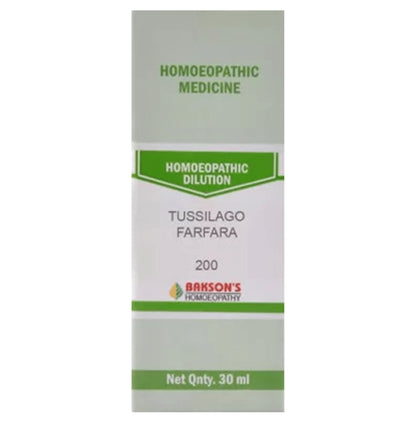 Bakson's Homeopathy Tussilago Farfara Dilution 200 - Classic Derma