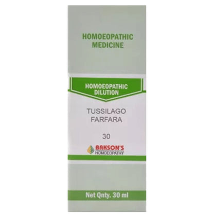 Bakson's Homeopathy Tussilago Farfara Dilution 30 - Classic Derma