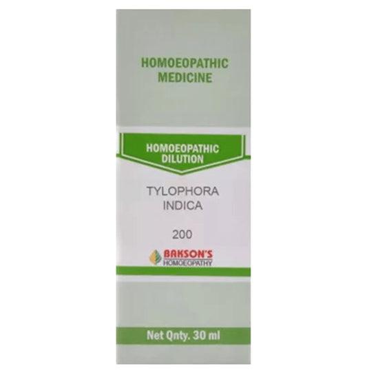 Bakson's Homeopathy Tylophora Indica Dilution 200 - Classic Derma
