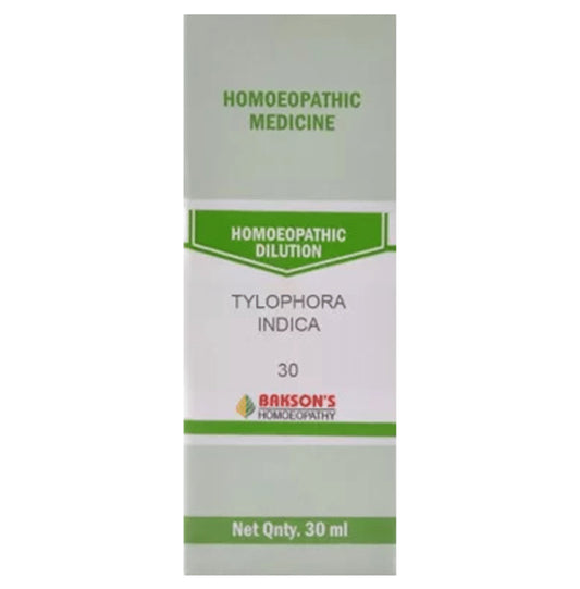 Bakson's Homeopathy Tylophora Indica Dilution 30 - Classic Derma