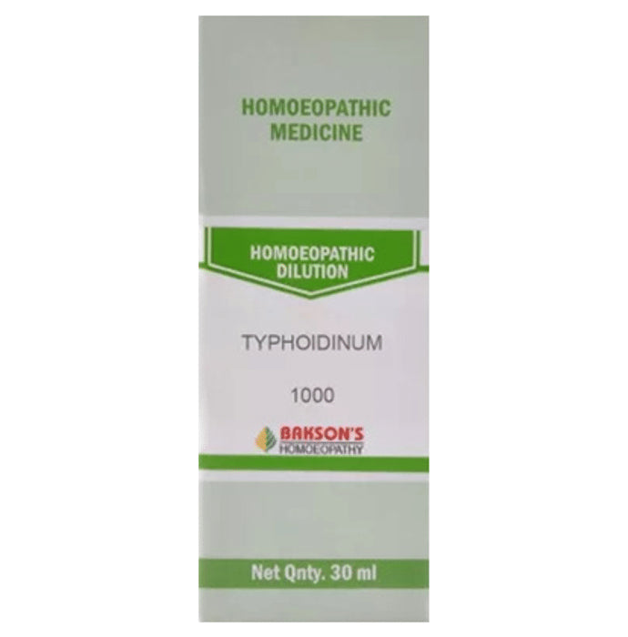 Bakson's Homeopathy Typhoidiunum Dilution 1000 CH - Classic Derma