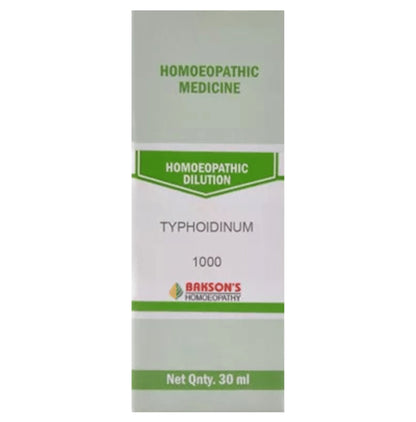 Bakson's Homeopathy Typhoidiunum Dilution 1000 CH - Classic Derma