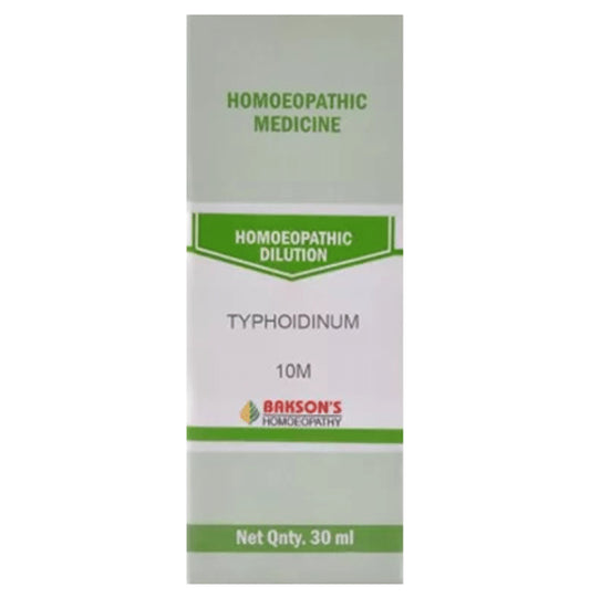 Bakson's Homeopathy Typhoidiunum Dilution 10M - Classic Derma
