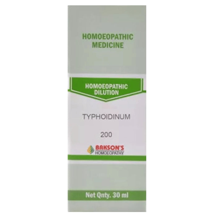 Bakson's Homeopathy Typhoidiunum Dilution 200 - Classic Derma