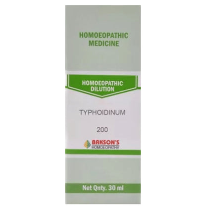 Bakson's Homeopathy Typhoidiunum Dilution 200 - Classic Derma