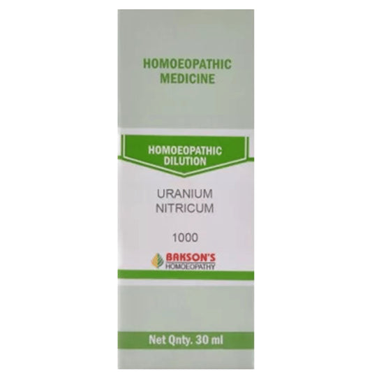 Bakson's Homeopathy Uranium Nitricum Dilution 1000 CH - Classic Derma