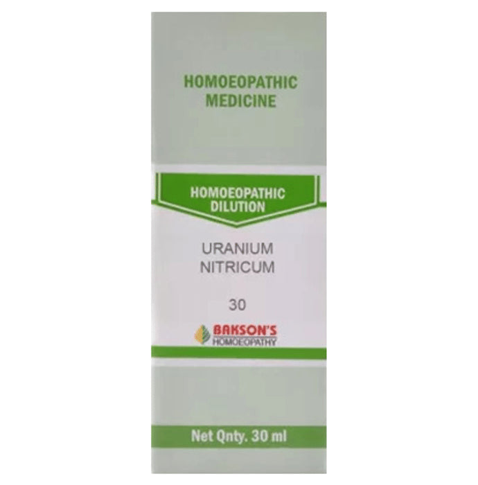 Bakson's Homeopathy Uranium Nitricum Dilution 30 - Classic Derma