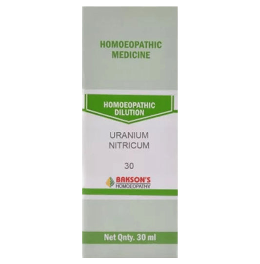 Bakson's Homeopathy Uranium Nitricum Dilution 30 - Classic Derma