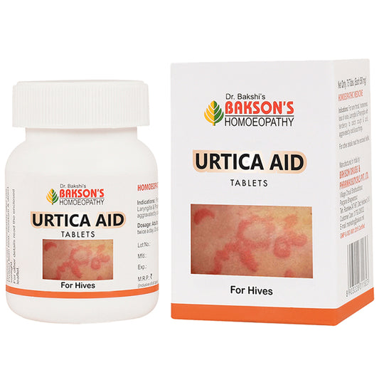 Bakson's Homeopathy Urtica Aid Tablet - Classic Derma