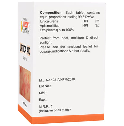 Bakson's Homeopathy Urtica Aid Tablet