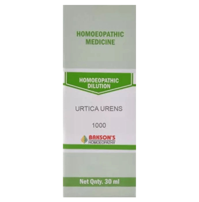 Bakson's Homeopathy Urtica Urens Dilution 1000 CH - Classic Derma