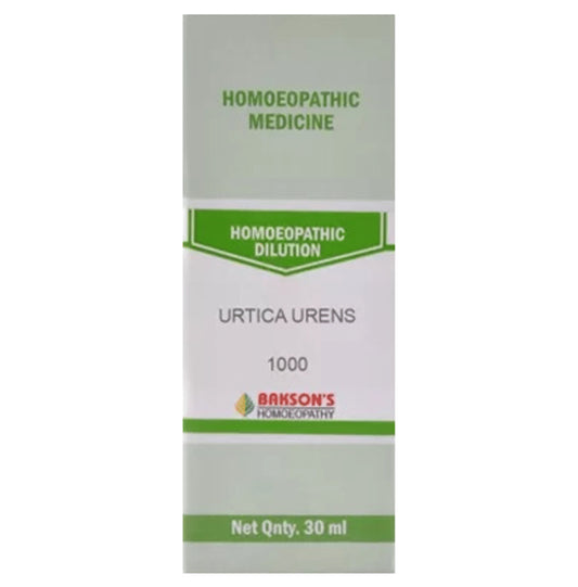 Bakson's Homeopathy Urtica Urens Dilution 1000 CH - Classic Derma