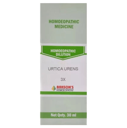 Bakson's Homeopathy Urtica Urens Dilution 3X - Classic Derma