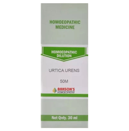 Bakson's Homeopathy Urtica Urens Dilution 50M - Classic Derma