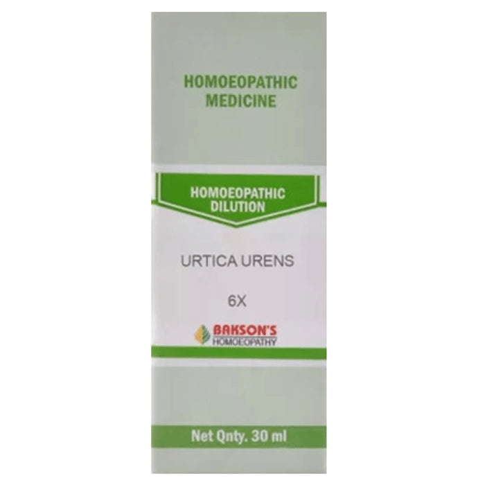 Bakson's Homeopathy Urtica Urens Dilution 6X - Classic Derma