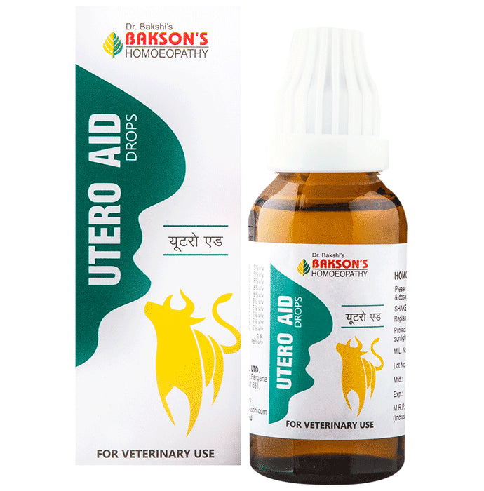 Bakson's Homeopathy Utero Aid Drop for Veterinary Use - Classic Derma