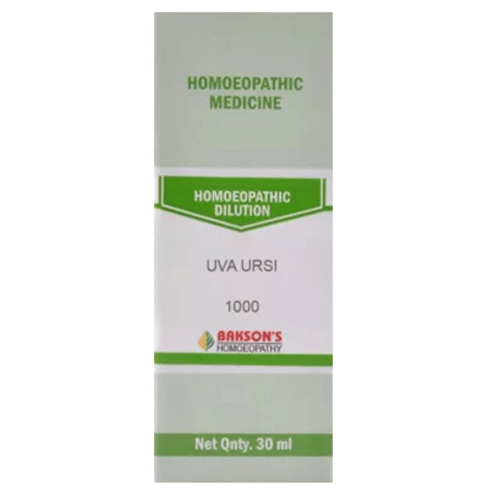 Bakson's Homeopathy Uva Ursi Dilution 1000 CH - Classic Derma
