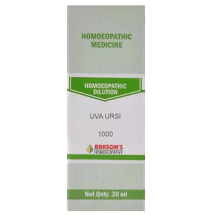 Bakson's Homeopathy Uva Ursi Dilution 1000 CH - Classic Derma