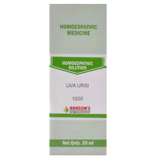 Bakson's Homeopathy Uva Ursi Dilution 1000 CH - Classic Derma