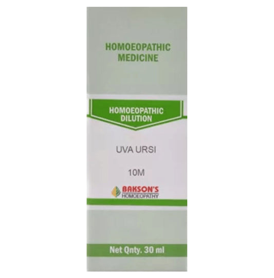 Bakson's Homeopathy Uva Ursi Dilution 10M - Classic Derma