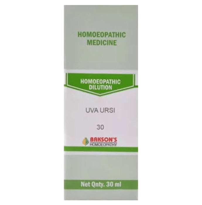 Bakson's Homeopathy Uva Ursi Dilution 30 - Classic Derma