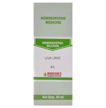 Bakson's Homeopathy Uva Ursi Dilution 6X - Classic Derma
