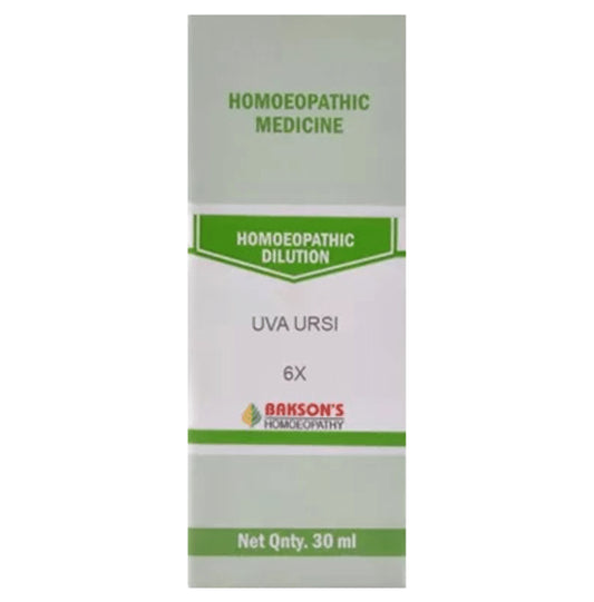 Bakson's Homeopathy Uva Ursi Dilution 6X - Classic Derma