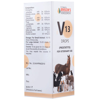 Bakson's Homeopathy V16 Vertigo Drop for Veterinary Use