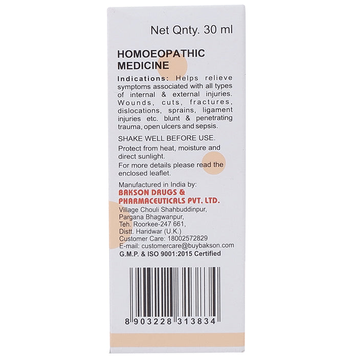 Bakson's Homeopathy V26 Injury Drop for Veterinary Use Drop