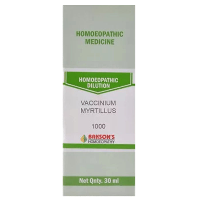 Bakson's Homeopathy Vaccinium Myrtilluss Dilution 1000 CH - Classic Derma