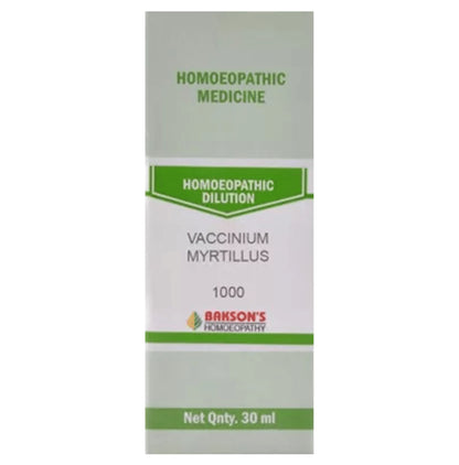 Bakson's Homeopathy Vaccinium Myrtilluss Dilution 1000 CH - Classic Derma