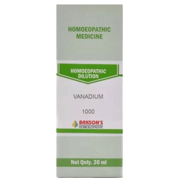 Bakson's Homeopathy Vanadium Dilution 1000 CH - Classic Derma