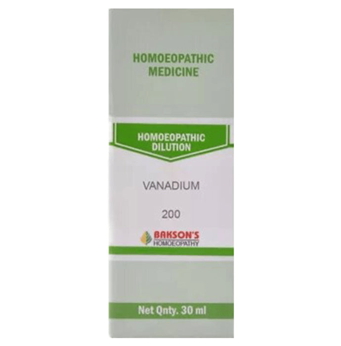 Bakson's Homeopathy Vanadium Dilution 200
