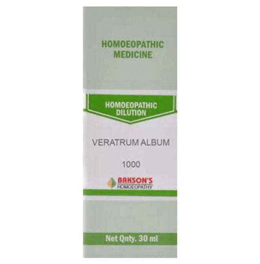 Bakson's Homeopathy Veratrum Album Dilution 1000 CH - Classic Derma