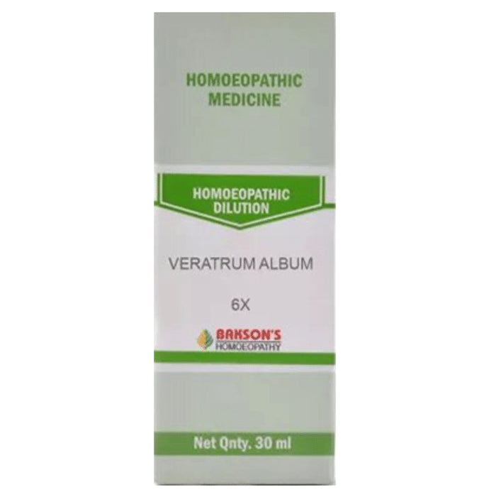 Bakson's Homeopathy Veratrum Album Dilution 6X - Classic Derma