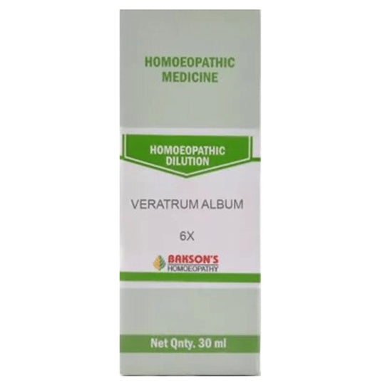 Bakson's Homeopathy Veratrum Album Dilution 6X - Classic Derma