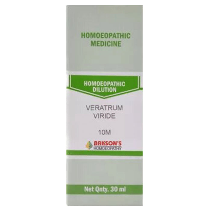 Bakson's Homeopathy Veratrum Viride Dilution 10M