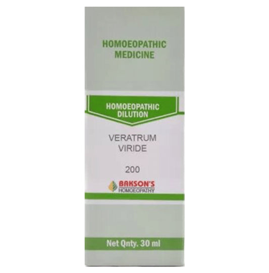 Bakson's Homeopathy Veratrum Viride Dilution 200 - Classic Derma