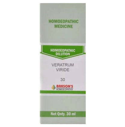 Bakson's Homeopathy Veratrum Viride Dilution 30