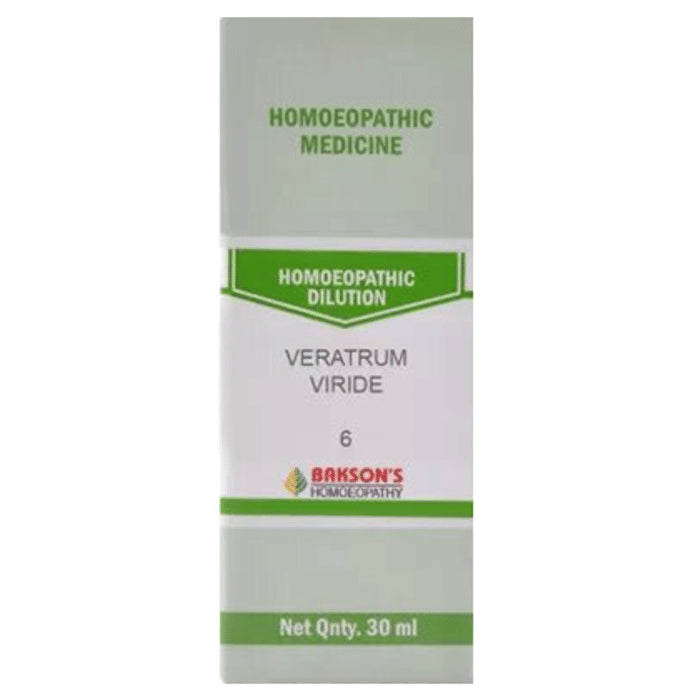 Bakson's Homeopathy Veratrum Viride Dilution 6