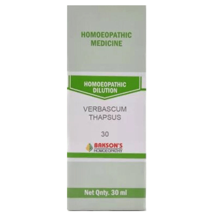 Bakson's Homeopathy Verbascum Thapsus Dilution 30 - Classic Derma