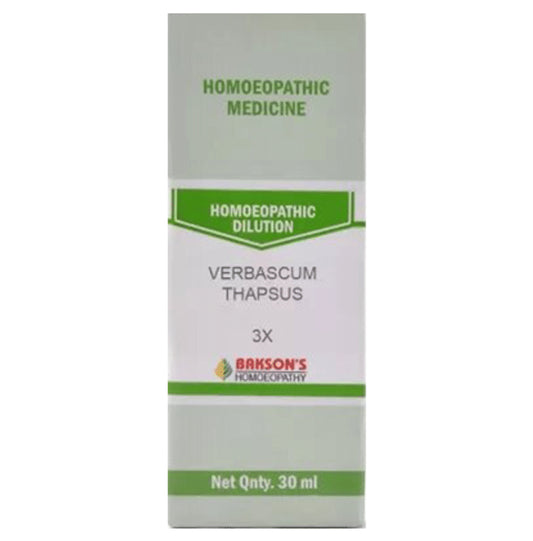 Bakson's Homeopathy Verbascum Thapsus Dilution 3X - Classic Derma