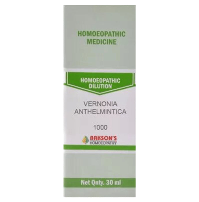 Bakson's Homeopathy Vernonia Anthelmintica Dilution 1000 CH - Classic Derma