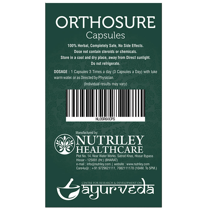 Nutriley CRD Ayurveda Orthosure Joint Pain 500mg Capsule