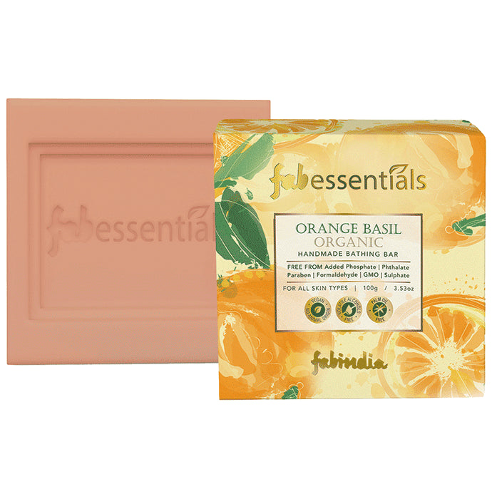 Fabessentials Orange Basil Organic Handmade Bathing Bar - Classic Derma