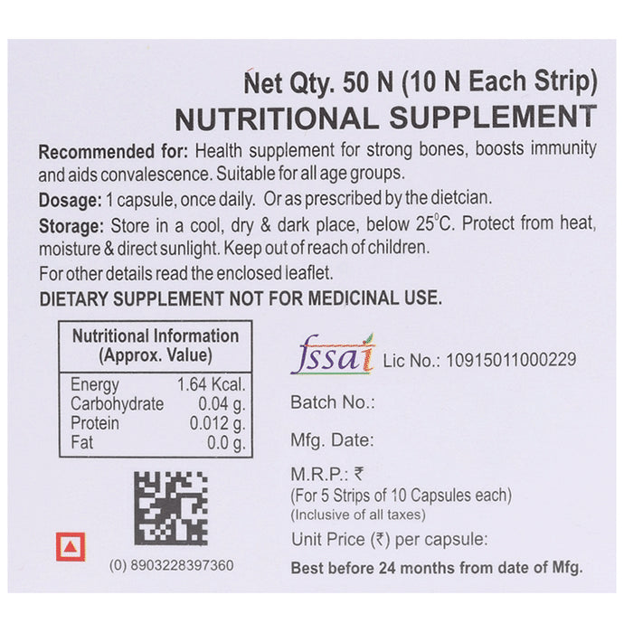 Bakson's Vitamin D Plus Capsule